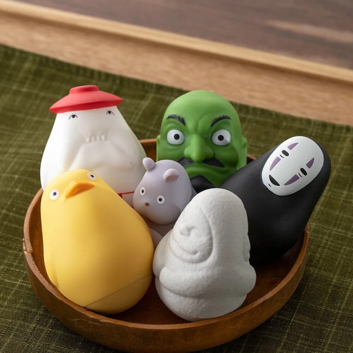 Pose Collect Assort. de 6 Figurines Roly-poly - Le Voyage de Chihiro