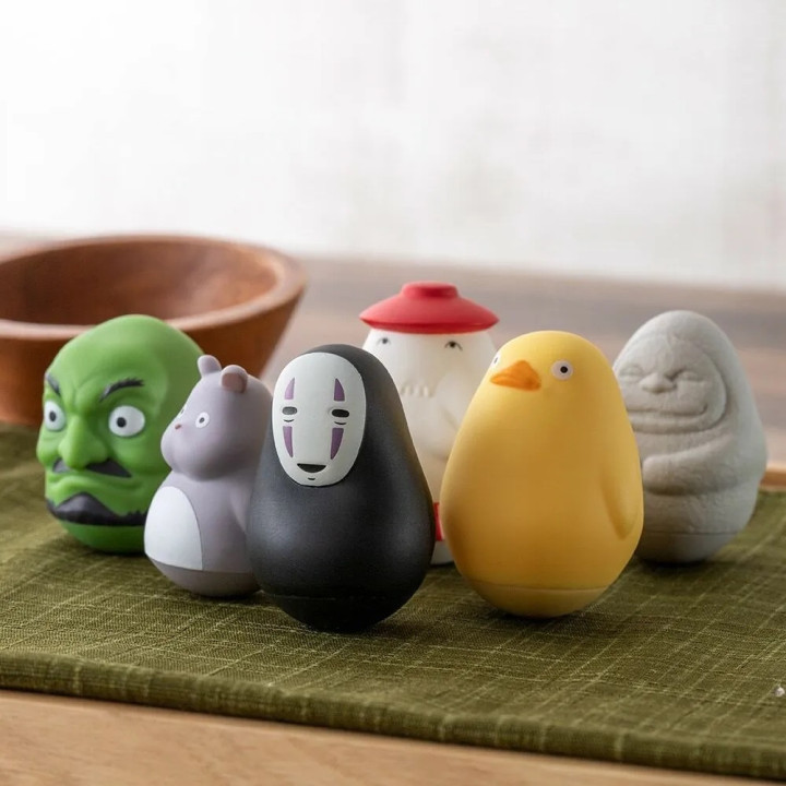Pose Collect Assort. de 6 Figurines Roly-poly - Le Voyage de Chihiro
