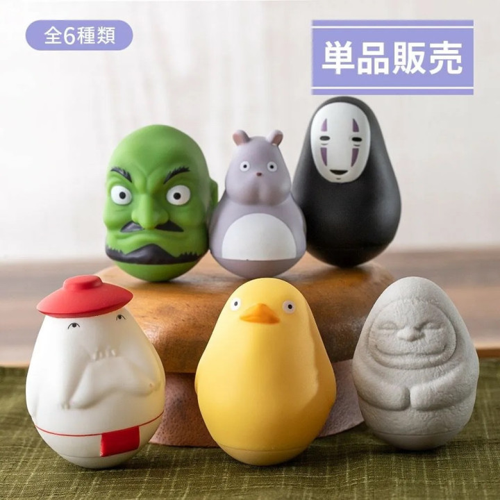 Pose Collect Assort. de 6 Figurines Roly-poly - Le Voyage de Chihiro