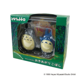 Figurines Culbuto Totoro Gris et Bleu - Mon Voisin Totoro