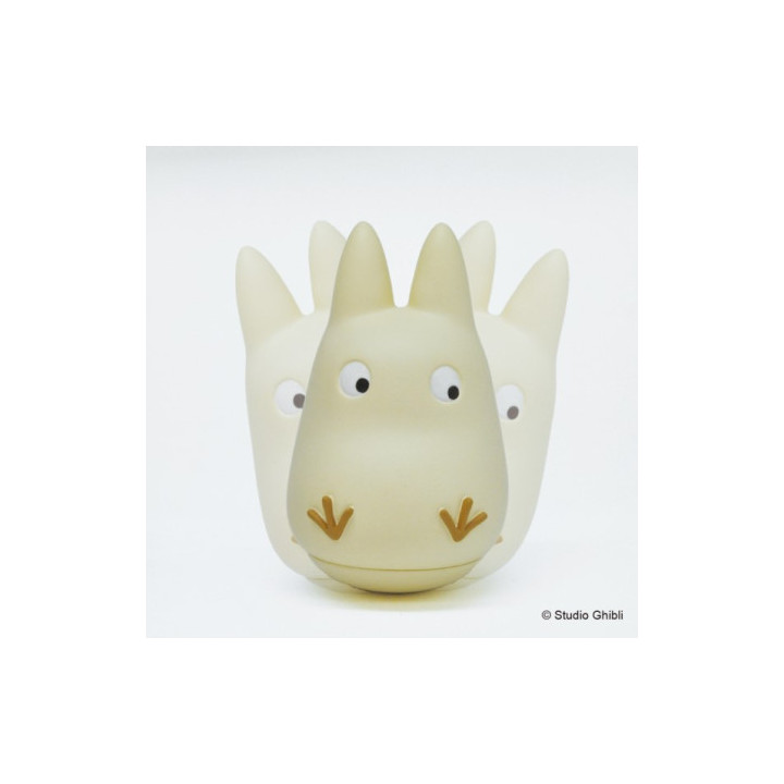 Figurines Culbuto Totoro Blanc & Chatbus - Mon Voisin Totoro