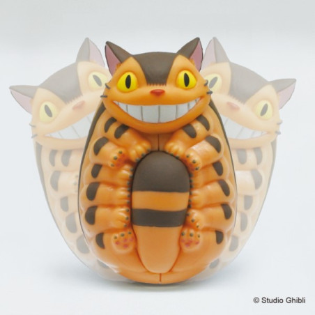 Figurines Culbuto Totoro Blanc & Chatbus - Mon Voisin Totoro