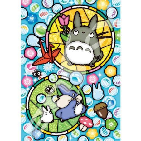Stained glass Puzzle 208P Totoro's happiness - My Neighbor Totoro