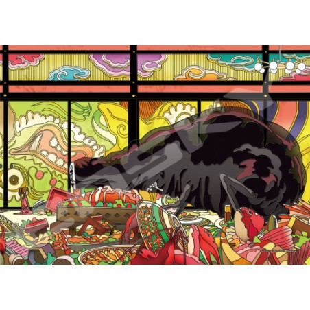 Stained glass Puzzle 208P After the Feast - Spirited Away