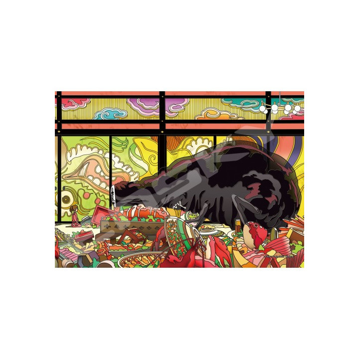 Puzzle Vitrail 208P Après le festin - Le Voyage de Chihiro