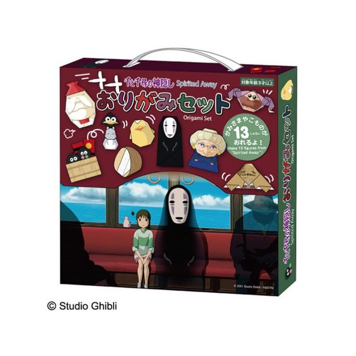 Set Origami Chihiro & No Face dans le train - Le Voyage de Chihiro