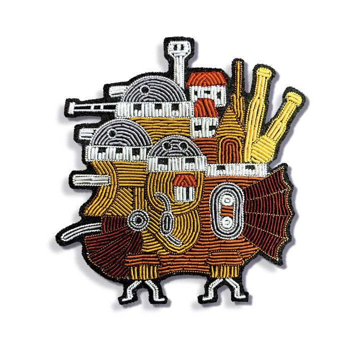 Broche Canetille Château de Howl - Le Château Ambulant