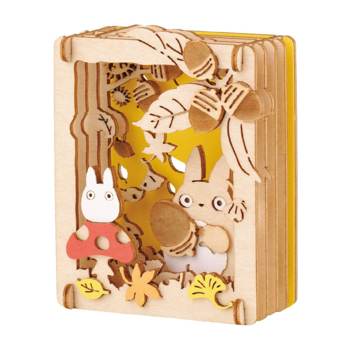 Théâtre de papier Style bois Totoro Champignon - Mon Voisin Totoro