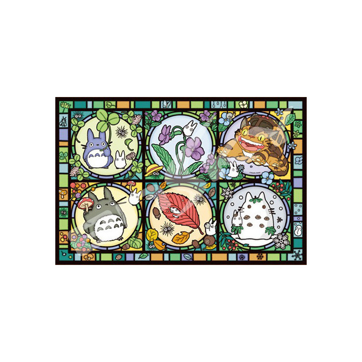 Puzzle Vitrail 1000P Toutes les saisons - Mon Voisin Totoro