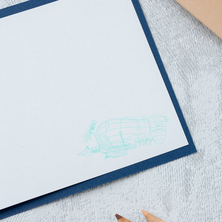 Carte de vœux - Le Château dans le ciel