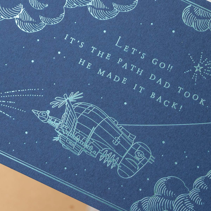 Carte de vœux - Le Château dans le ciel