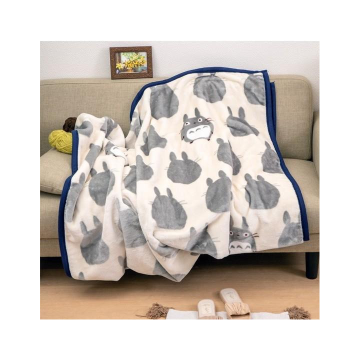 Grande couverture Totoro silhouette 200x140 cm - Mon Voisin Totoro