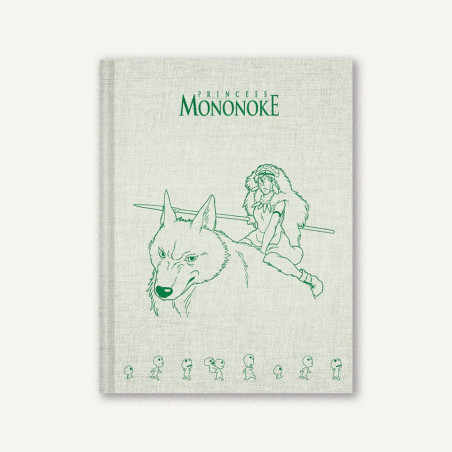 Carnet de notes toilé San - Princesse Mononoké