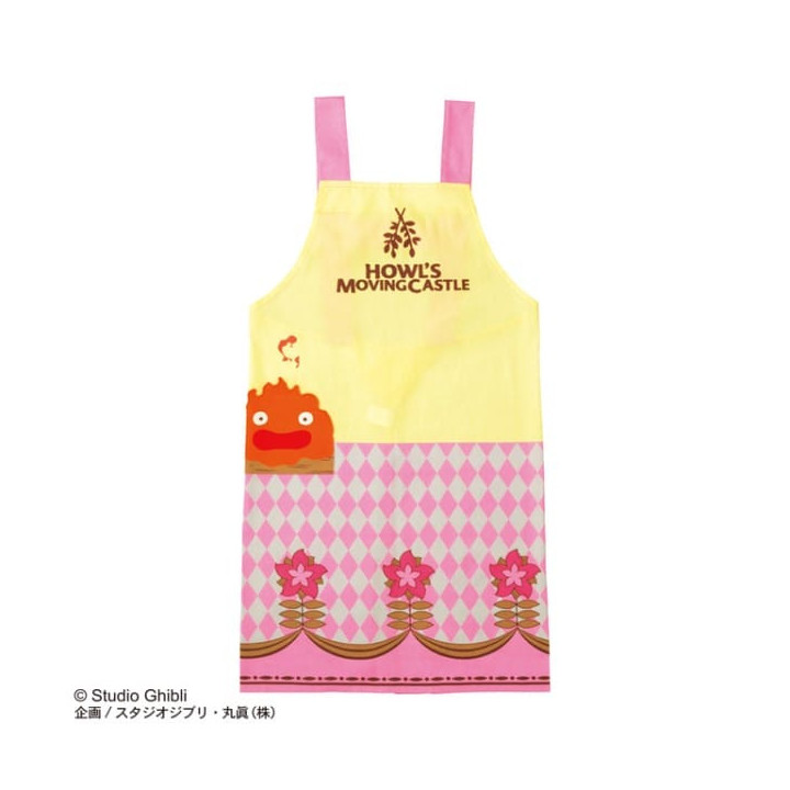 Calcifer & Flower Apron 85x100 cm - Howl’s Moving Castle