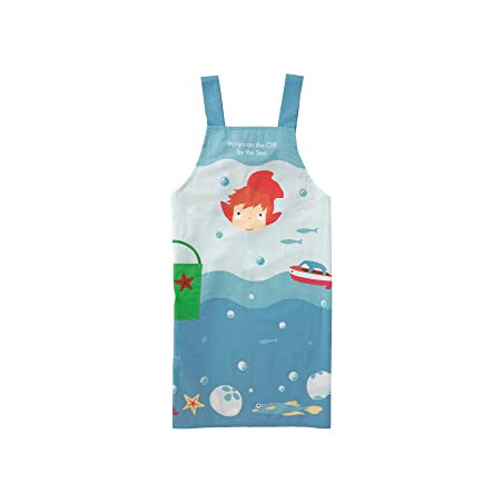 Tablier Ponyo sous la mer 85x100 cm - Ponyo sur la falaise