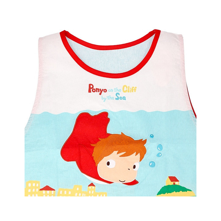 Tablier Plein de Ponyos 84x61,5 cm - Ponyo sur la falaise