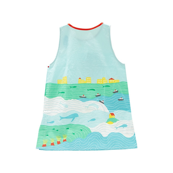 Tablier Plein de Ponyos 84x61,5 cm - Ponyo sur la falaise