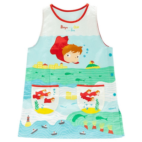 Ponyos everywhere Apron 84x61,5 cm - Ponyo on the Cliff