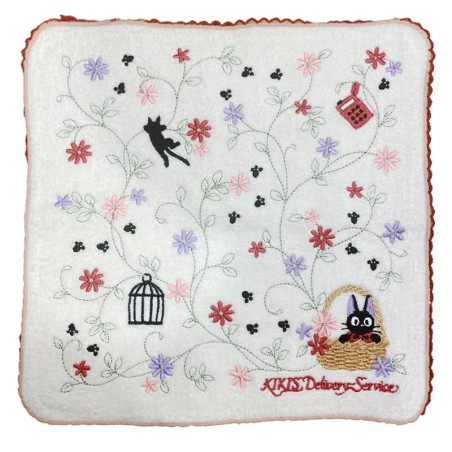 Mini Serviette L'heure du jardin de Jiji 25x25 cm - Kiki la petite so