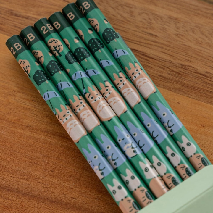 Set de 12 Crayons 2B Totoro Forêt - Mon Voisin Totoro