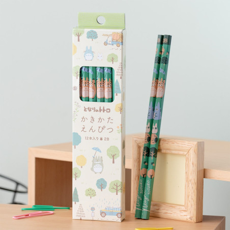 Set of 12 2B Pencils Totoro Forest - My Neighbor Totoro