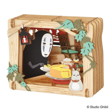 Théâtre de papier style bois - Bonne nuit - Le voyage de Chihiro