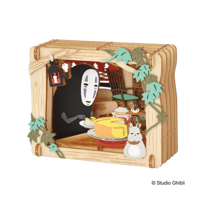 Théâtre de papier style bois - Bonne nuit - Le voyage de Chihiro