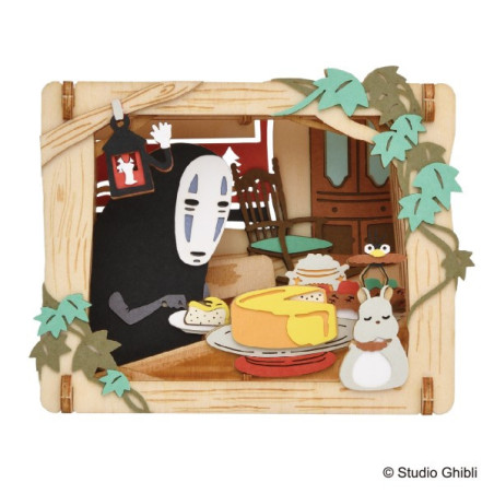 Théâtre de papier style bois - Bonne nuit - Le voyage de Chihiro