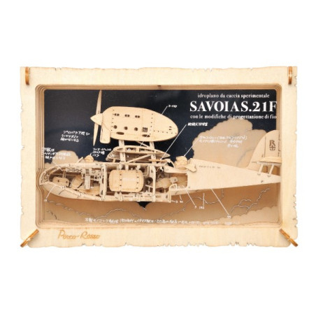 Théâtre de papier Style bois Savoia - Porco Rosso