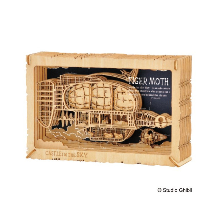 Théâtre de papier Style bois Tiger Moth - Le Château dans le ciel