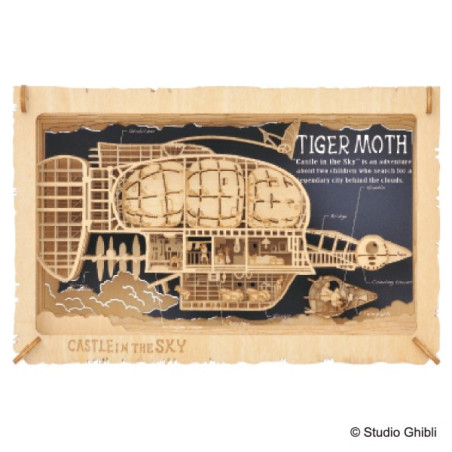 Théâtre de papier Style bois Tiger Moth - Le Château dans le ciel