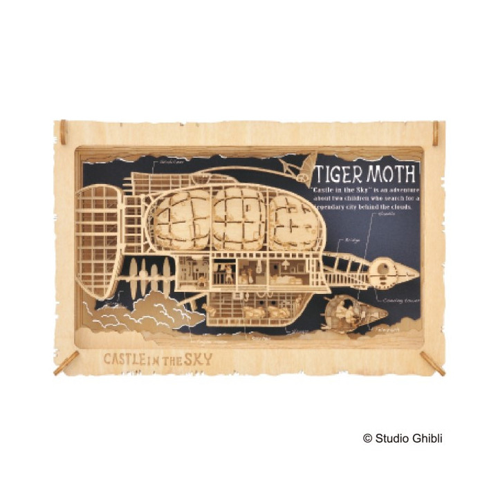 Théâtre de papier Style bois Tiger Moth - Le Château dans le ciel