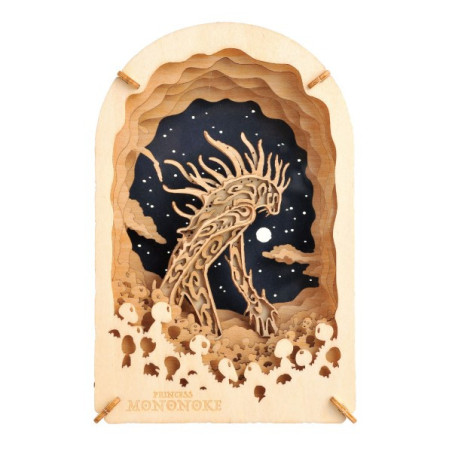 Théâtre de papier Style bois Daidarabotchi - Princesse Mononoké