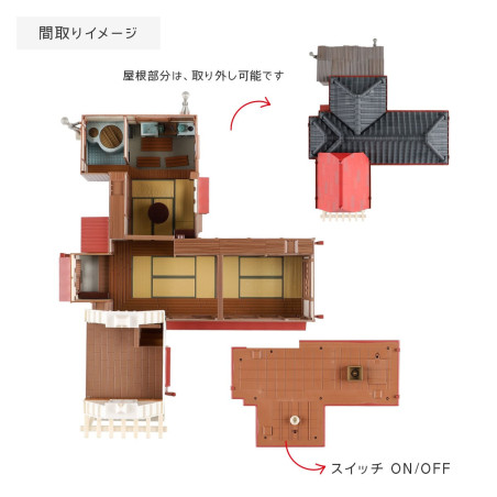 Maquette maison Kusakabe - Mon Voisin Totoro
