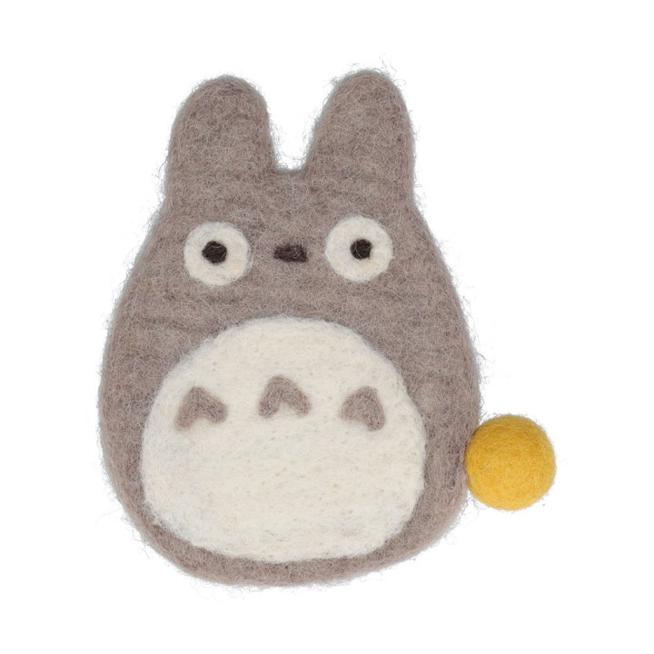 Sous-verre fait main en laine Totoro Gris - Mon Voisin Totoro