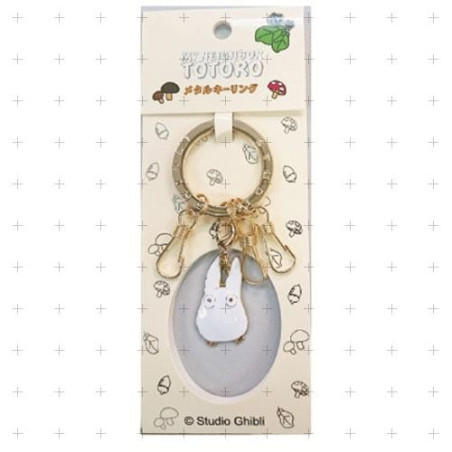PORTE-CLÉS TOTORO BLANC METAL JL34 – MON VOISIN TOTORO