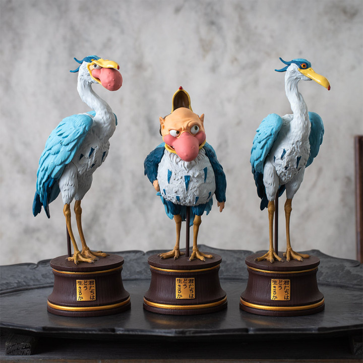 Statue Héron bleu - Le Garçon et le Héron