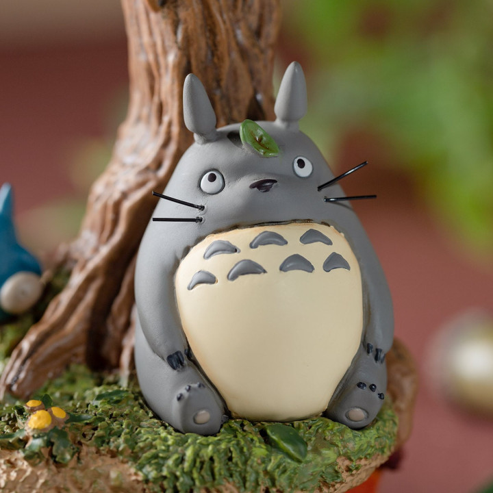 Diorama sablier Camphrier & Totoros - Mon Voisin Totoro