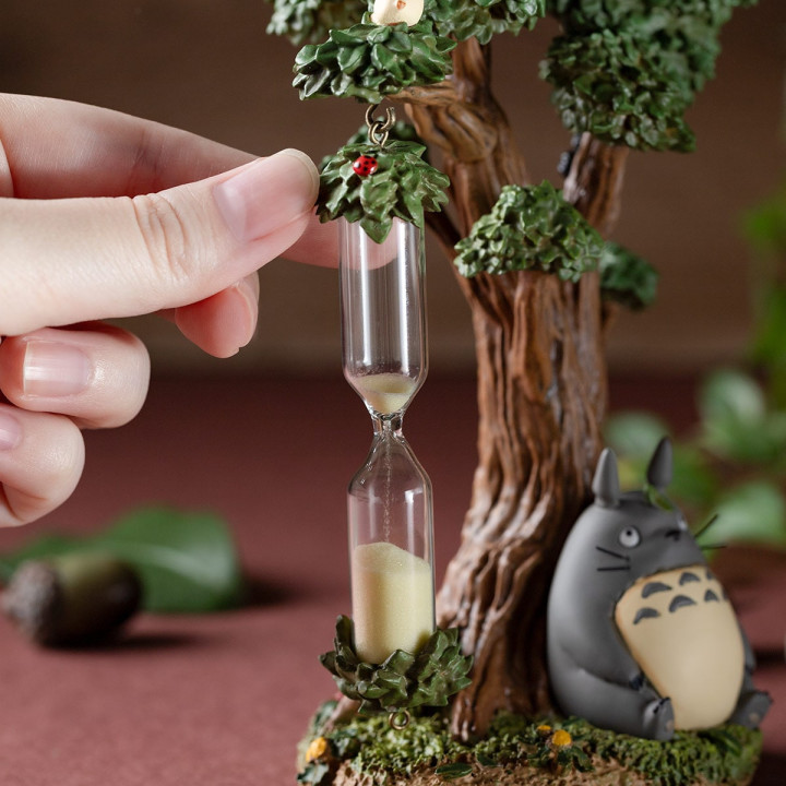 Diorama sablier Camphrier & Totoros - Mon Voisin Totoro