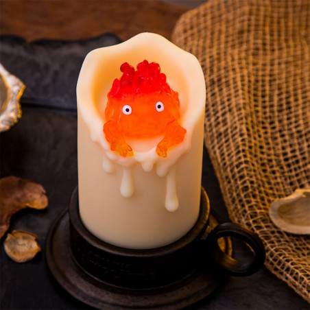 Statue lumineuse Calcifer Bougie - Le Château ambulant