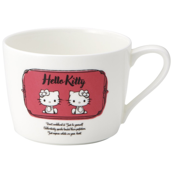 China etched mug - Hello Kitty