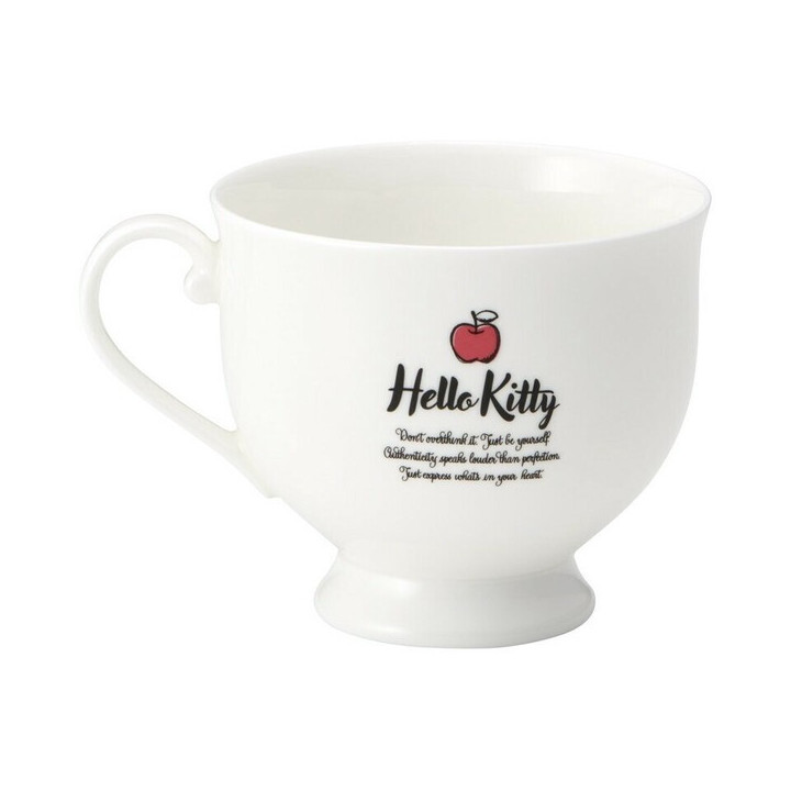 Tasse et sous-tasse en porcelaine gravées - Hello Kitty