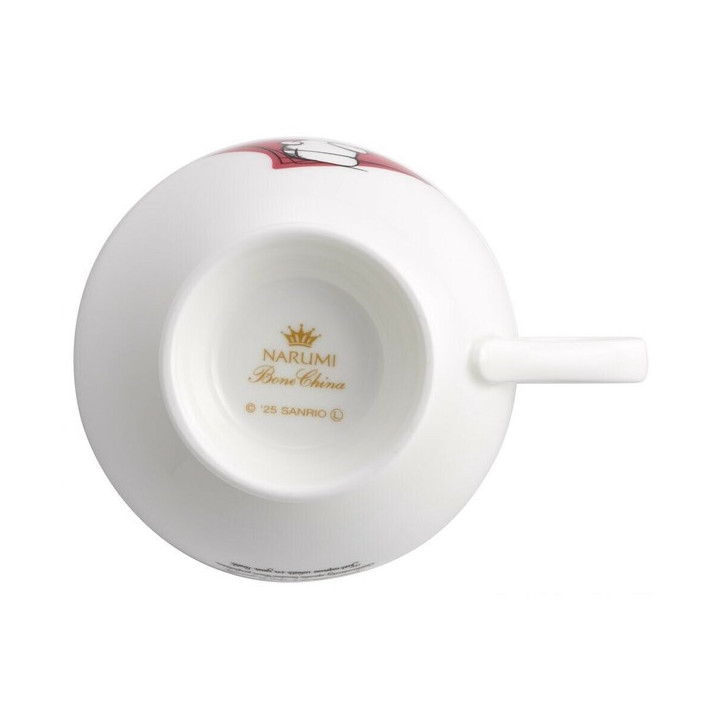 Tasse et sous-tasse en porcelaine gravées - Hello Kitty