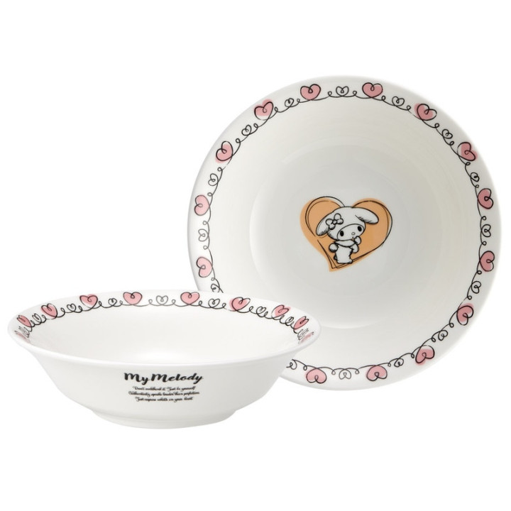 China etched cereal bowl - My Melody