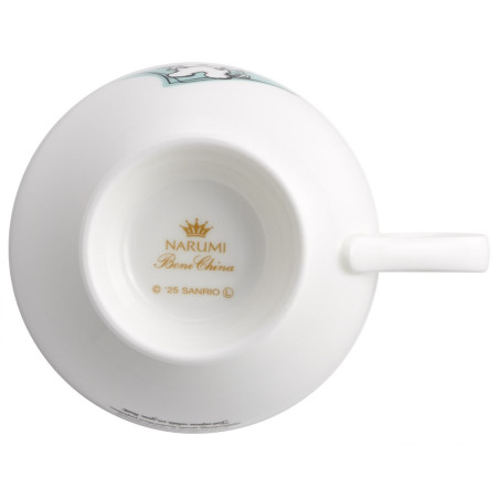 Tasse et sous-tasse en porcelaine gravées - Kuromi