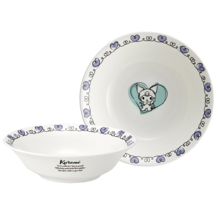 China etched cereal bowl - Kuromi