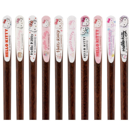 Set of 10 collectible chopsticks - Hello Kitty