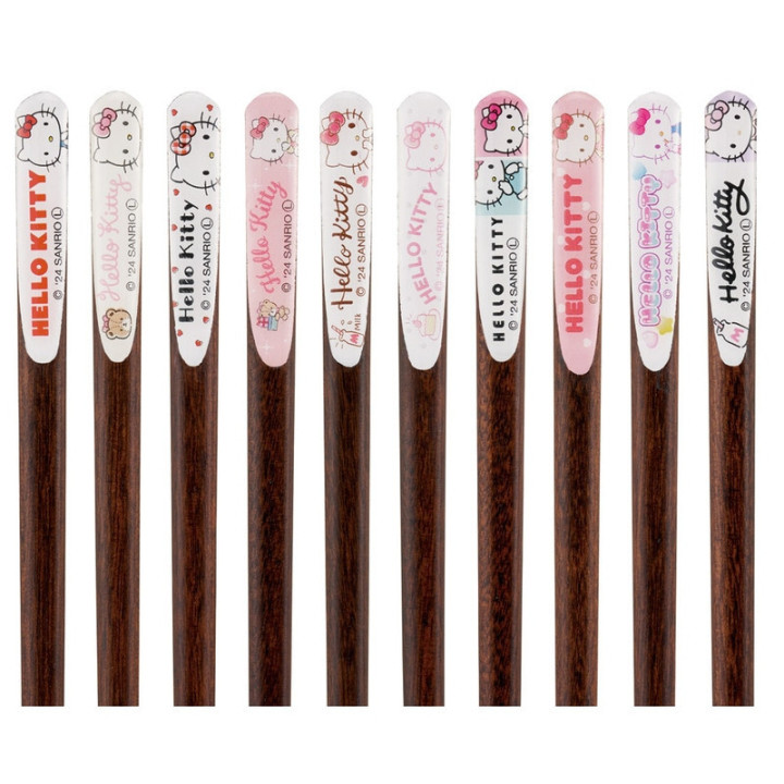 Set de 10 baguettes à collectionner - Hello Kitty