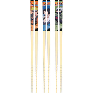 Set 3 paires Baguettes bambou Équipe 7 - Naruto