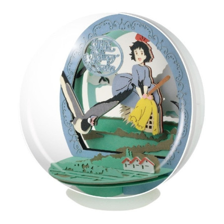 Théâtre de papier sphère Kiki vole -Kiki la petite sorcière